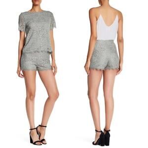 Diane von Furstenberg DVF | NWT Gray Fausta Lace Dressy Shorts